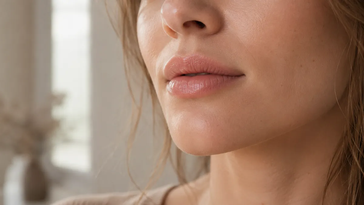 Symbolbild: Natürliches Ergebnis nach Lippenunterspritzung in Bremen, ebenmäßiges harmonisches Hautbild